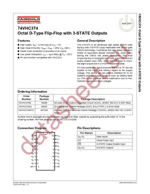 74VHC374MTC datasheet  